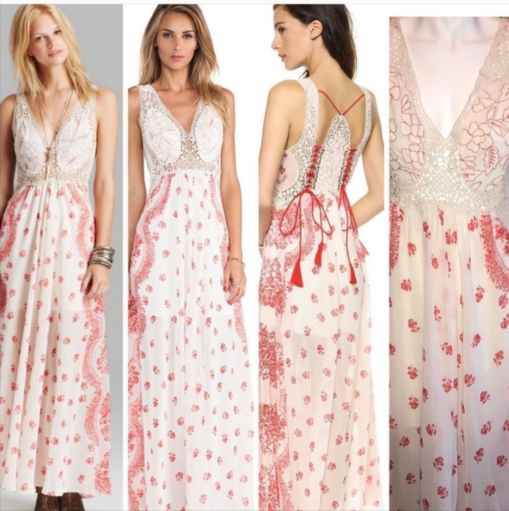 RARE $298 Free People Corset Dress - Picture 3 of 8